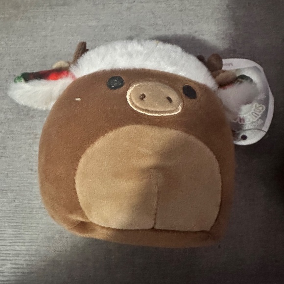 cute small holiday Christmas squishmallows reindeer moose, stocking stuffers - Picture 4 of 7